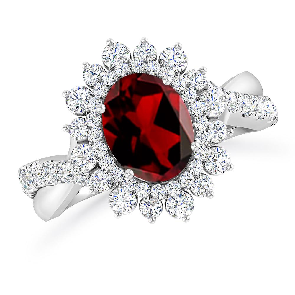 White Gold - Garnet