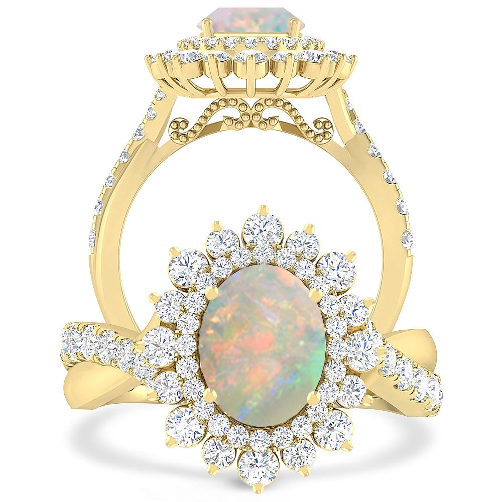 Yellow Gold - Opal