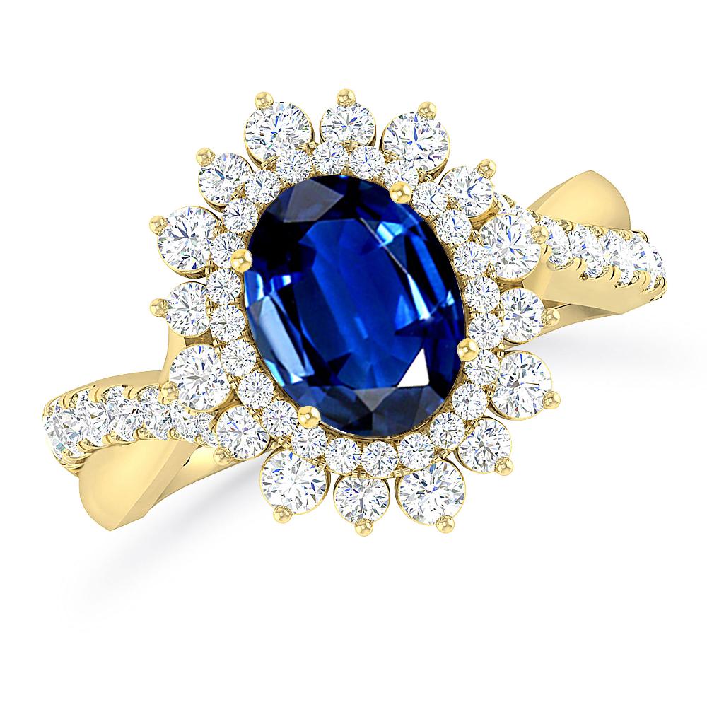 Yellow Gold - Sapphire