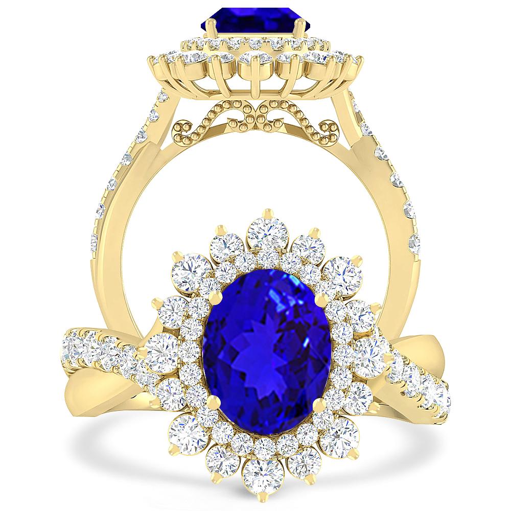 Yellow Gold - Tanzanite