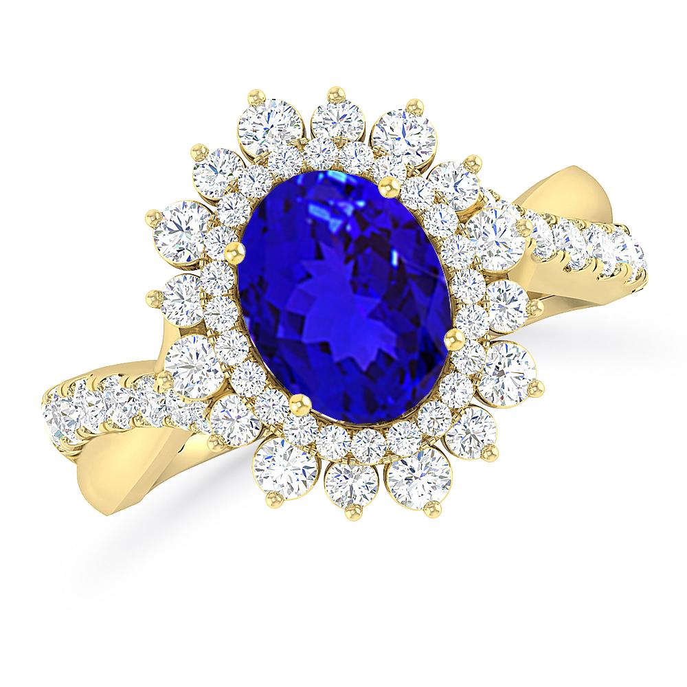 Yellow Gold - Tanzanite