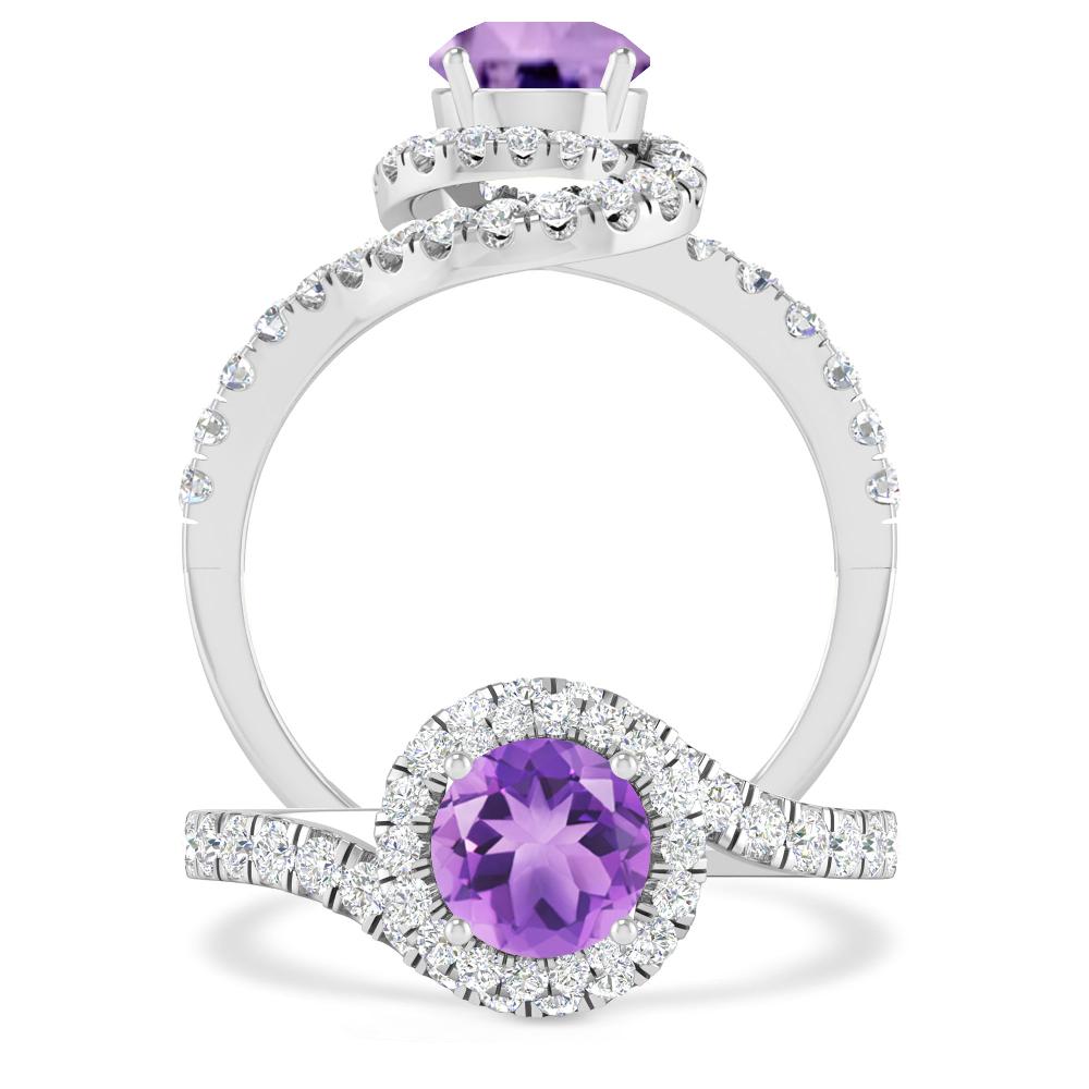 White Gold - Amethyst