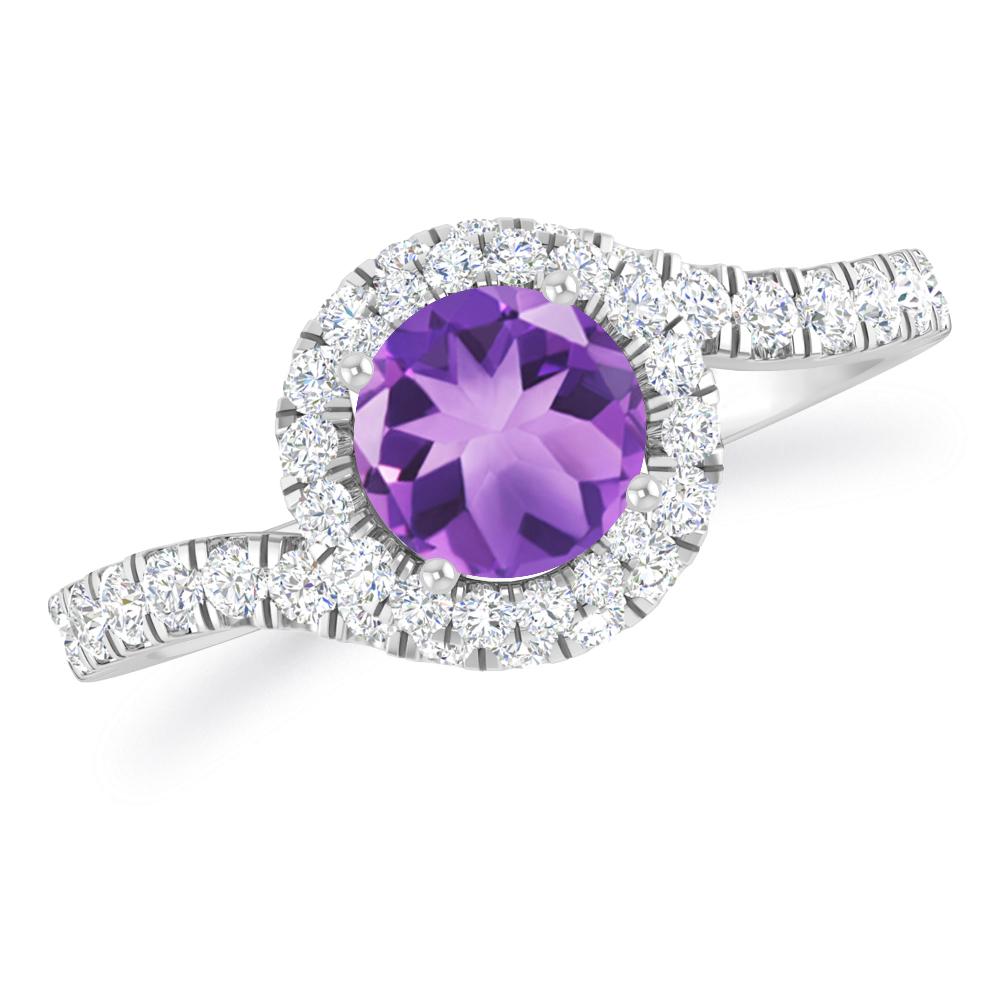 White Gold - Amethyst