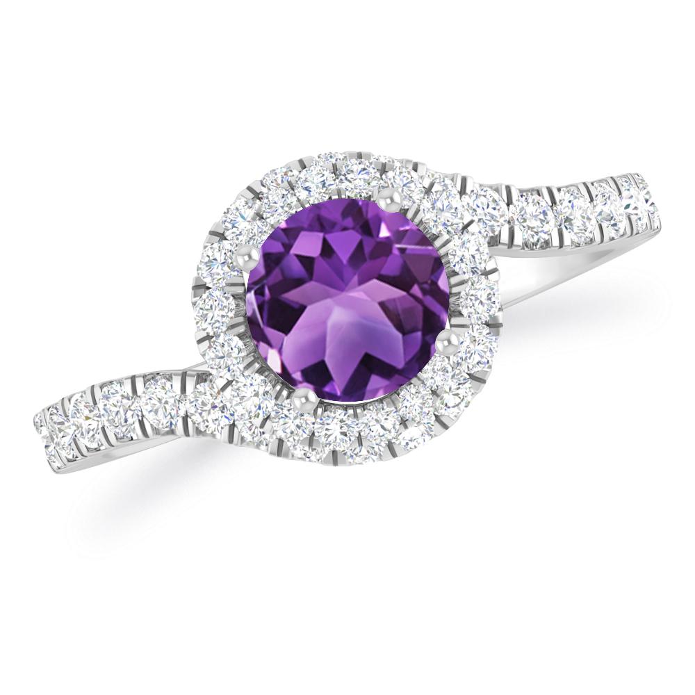 White Gold - Amethyst