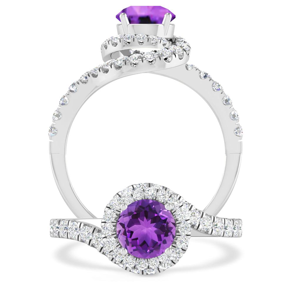 White Gold - Amethyst