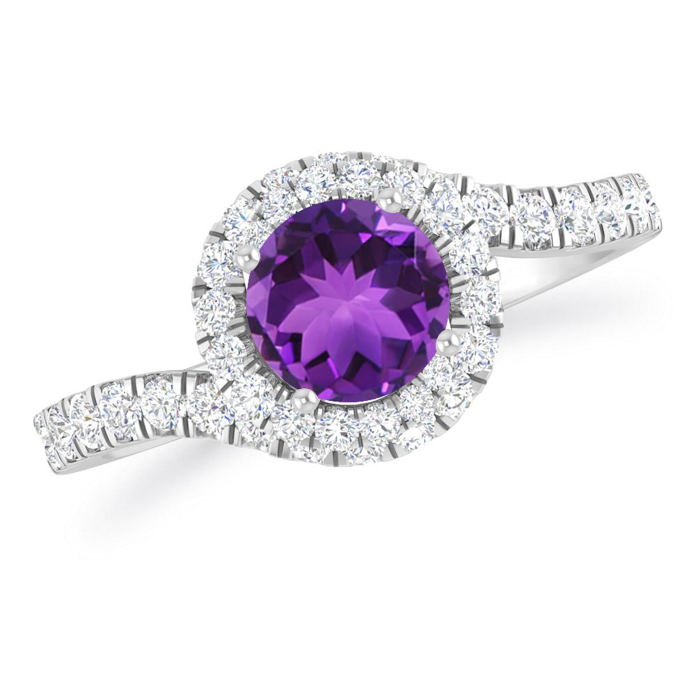 White Gold - Amethyst