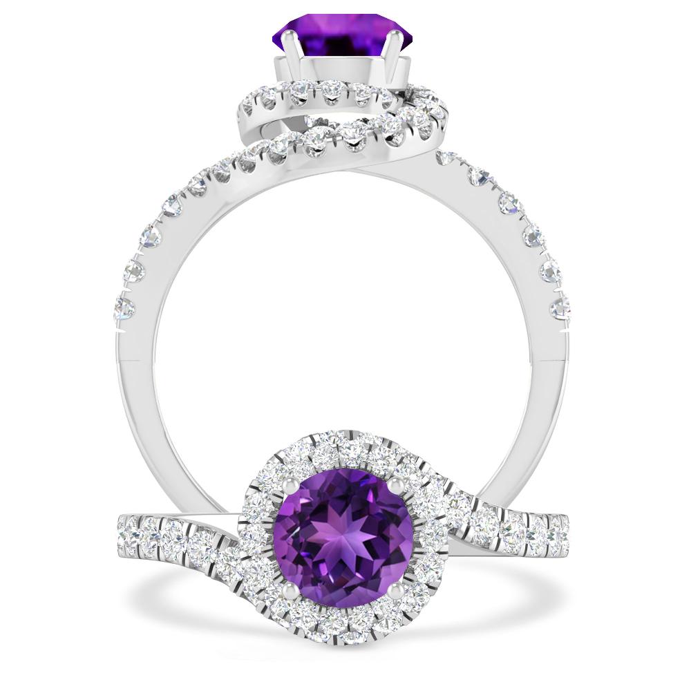 White Gold - Amethyst