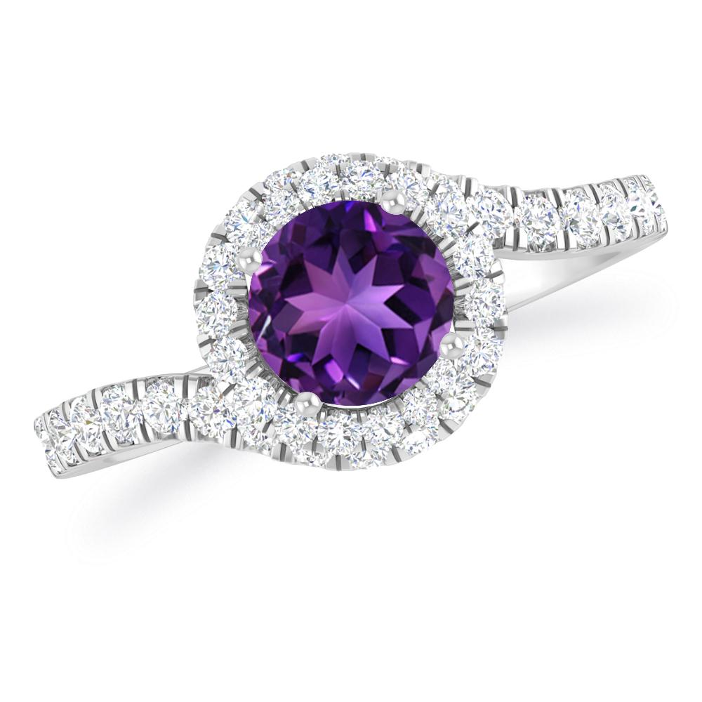 White Gold - Amethyst