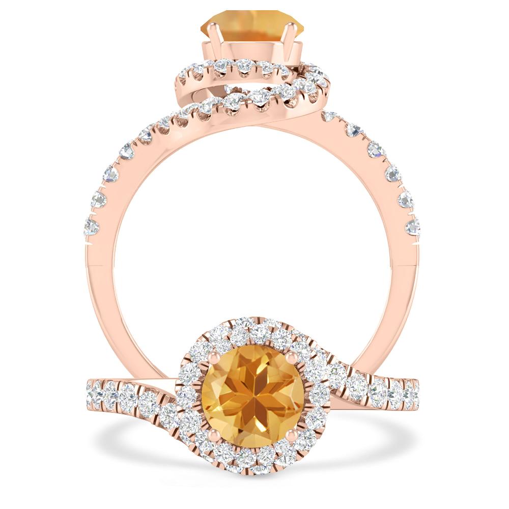 Rose Gold - Citrine