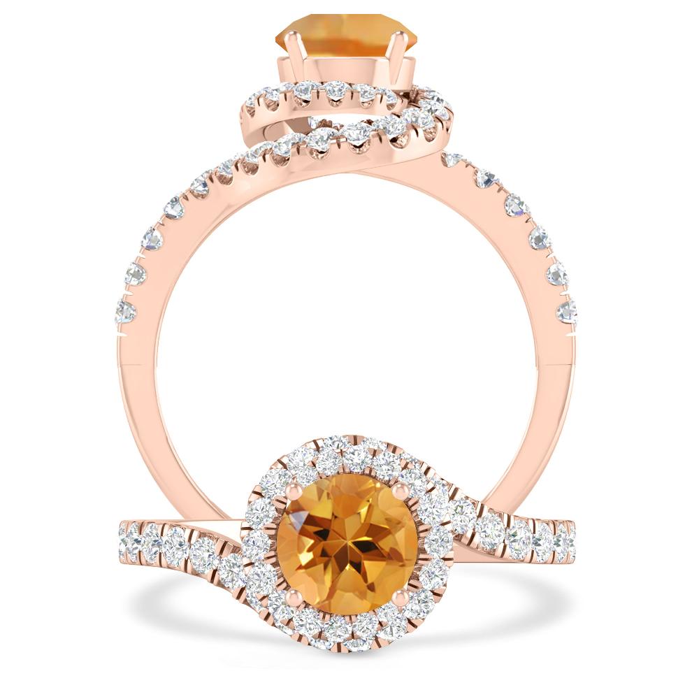 Rose Gold - Citrine