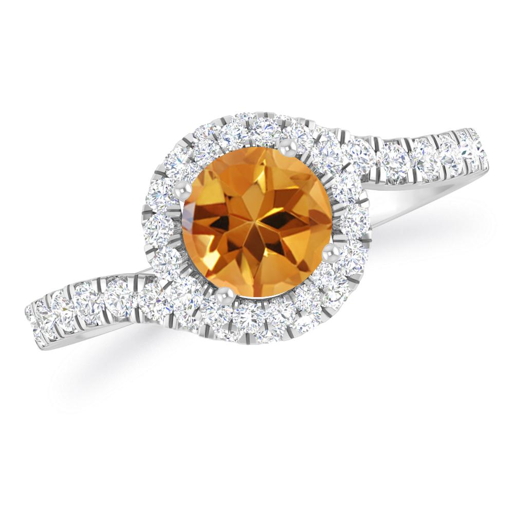 White Gold - Citrine