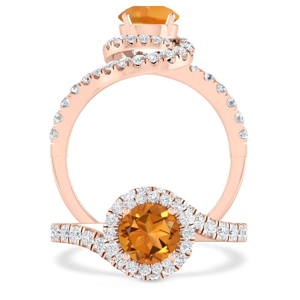 Rose Gold - Citrine