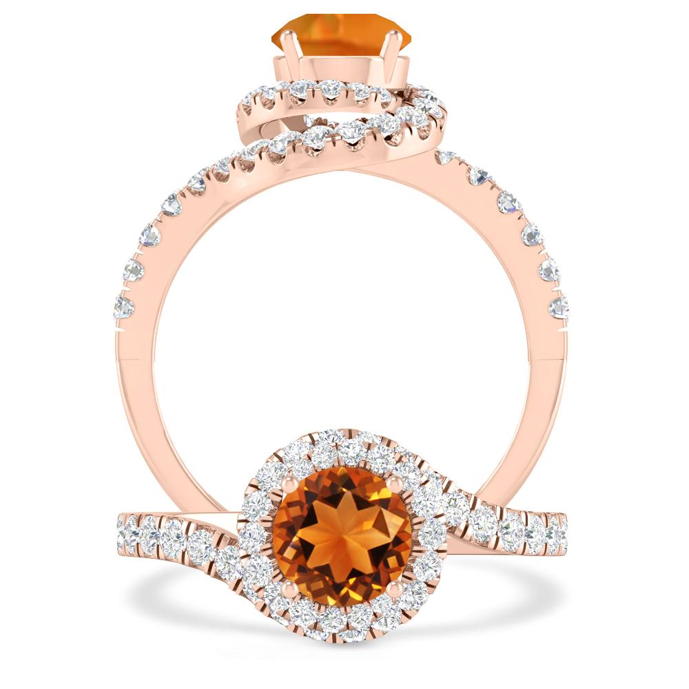 Rose Gold - Citrine