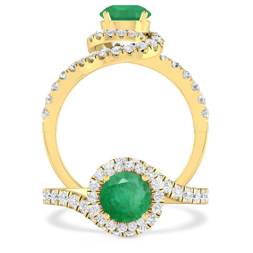 Yellow Gold - Emerald