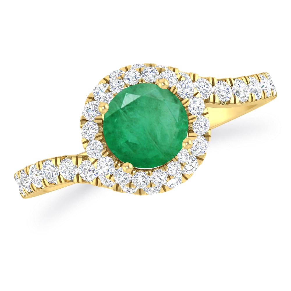 Yellow Gold - Emerald