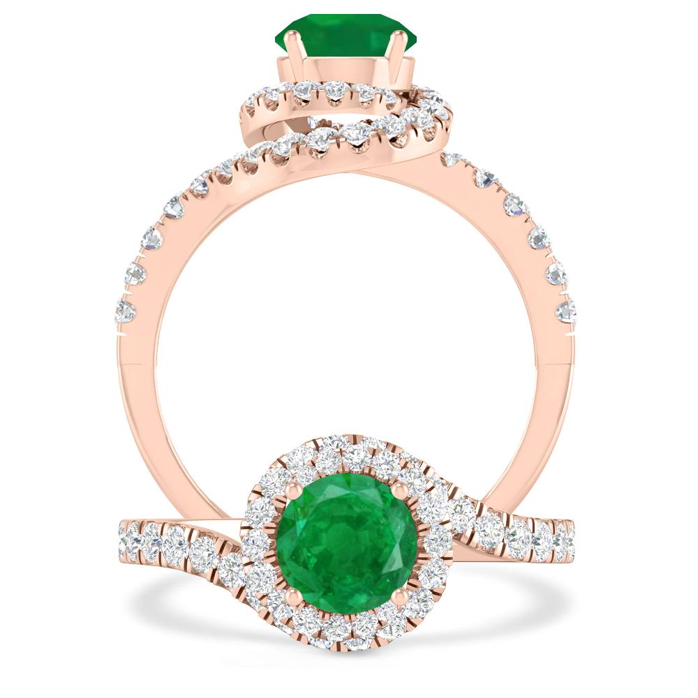 Rose Gold - Emerald