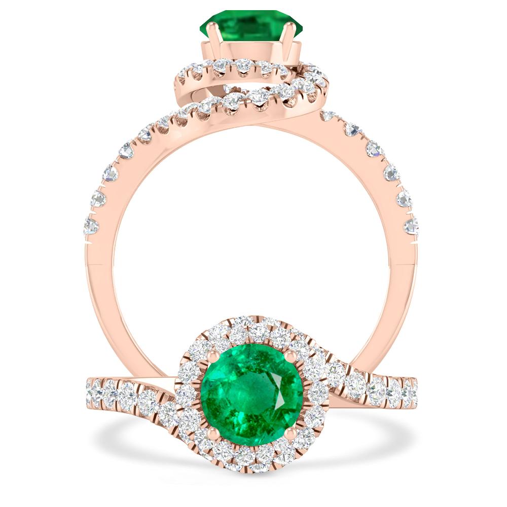 Rose Gold - Emerald