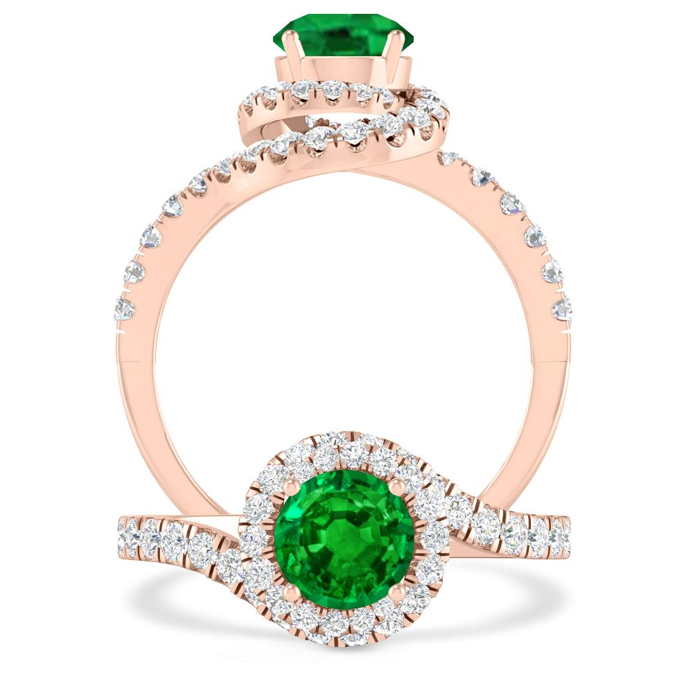 Rose Gold - Emerald