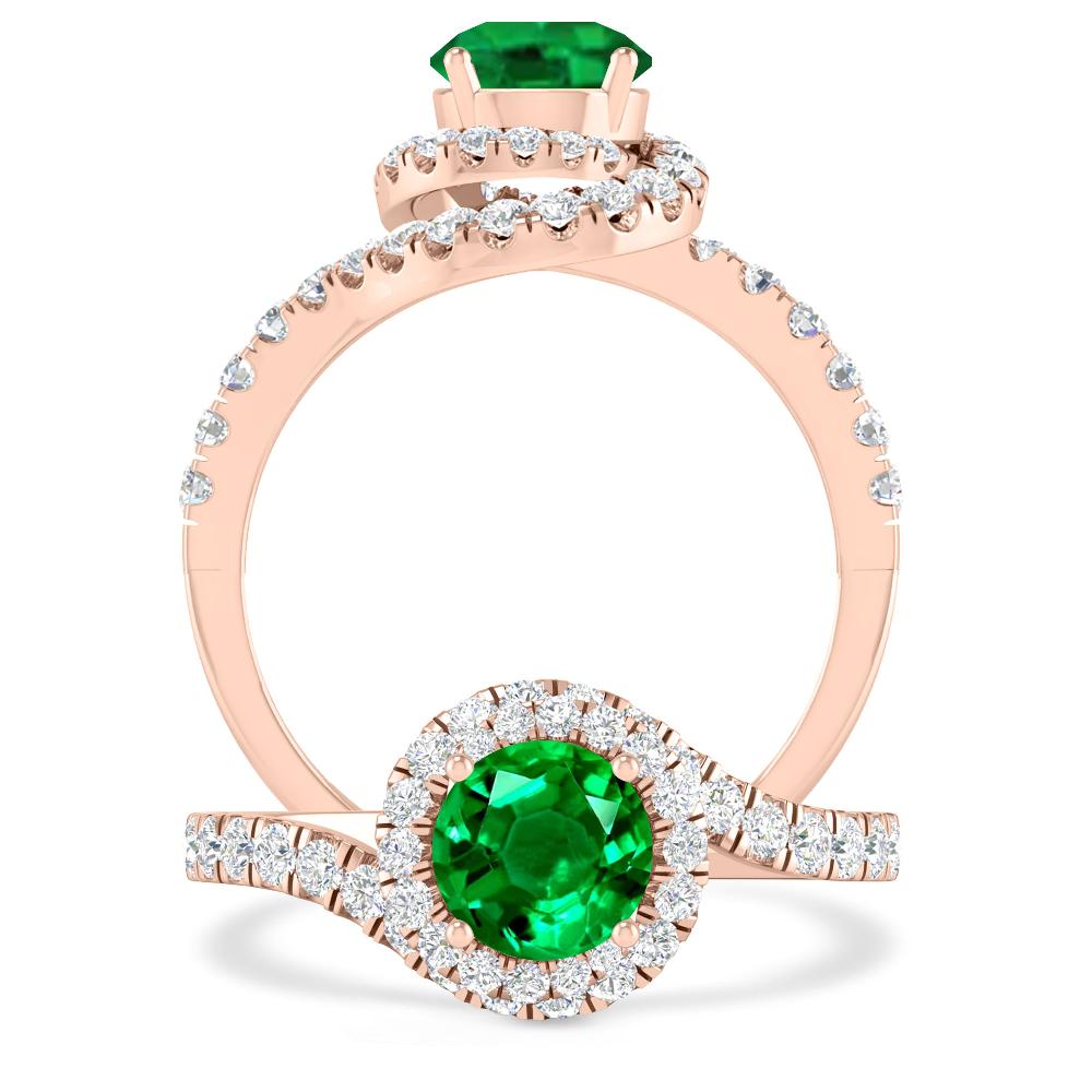 Rose Gold - Emerald