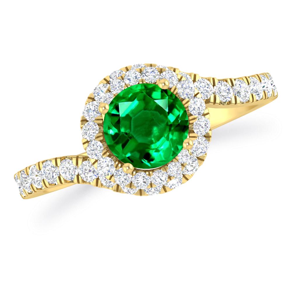 Yellow Gold - Emerald