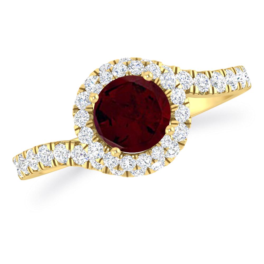 Yellow Gold - Garnet