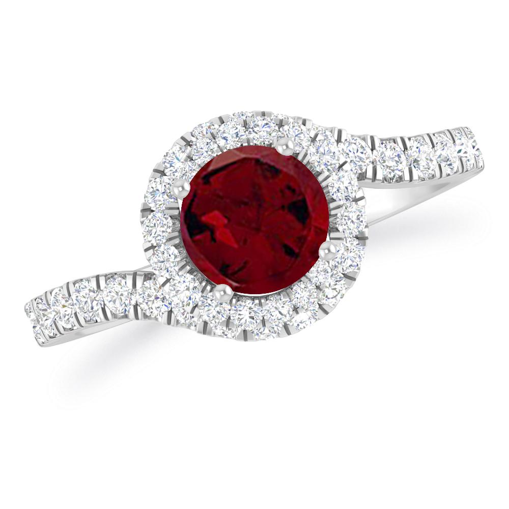 White Gold - Garnet