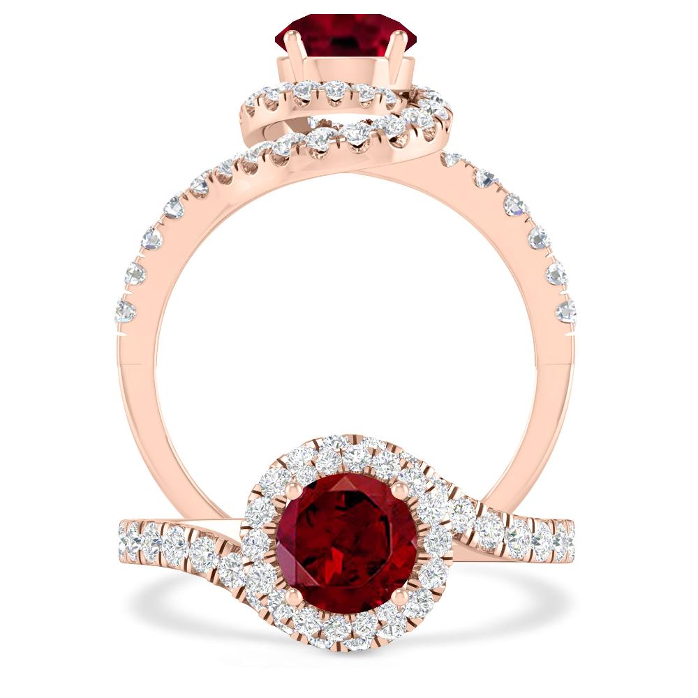 Rose Gold - Garnet