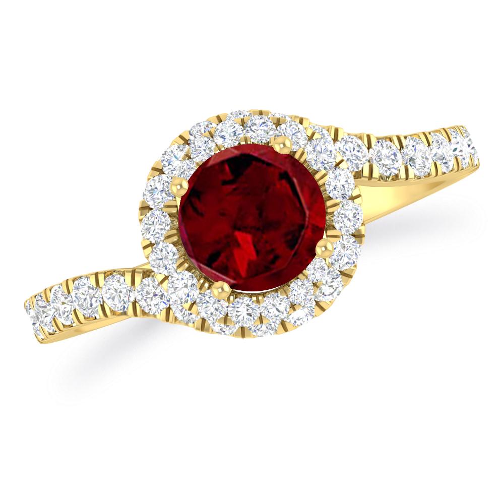 Yellow Gold - Garnet