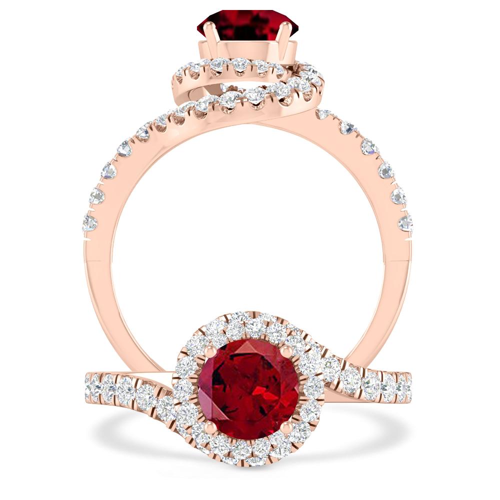 Rose Gold - Garnet