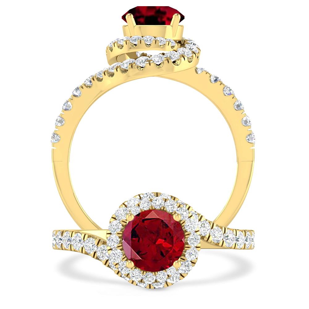 Yellow Gold - Garnet