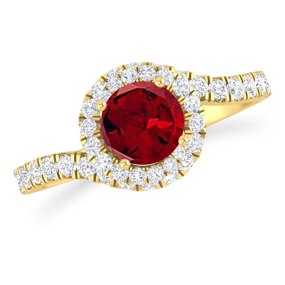 Yellow Gold - Garnet