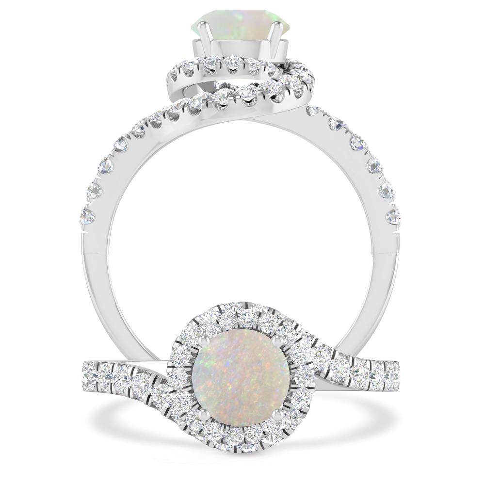 White Gold - Opal