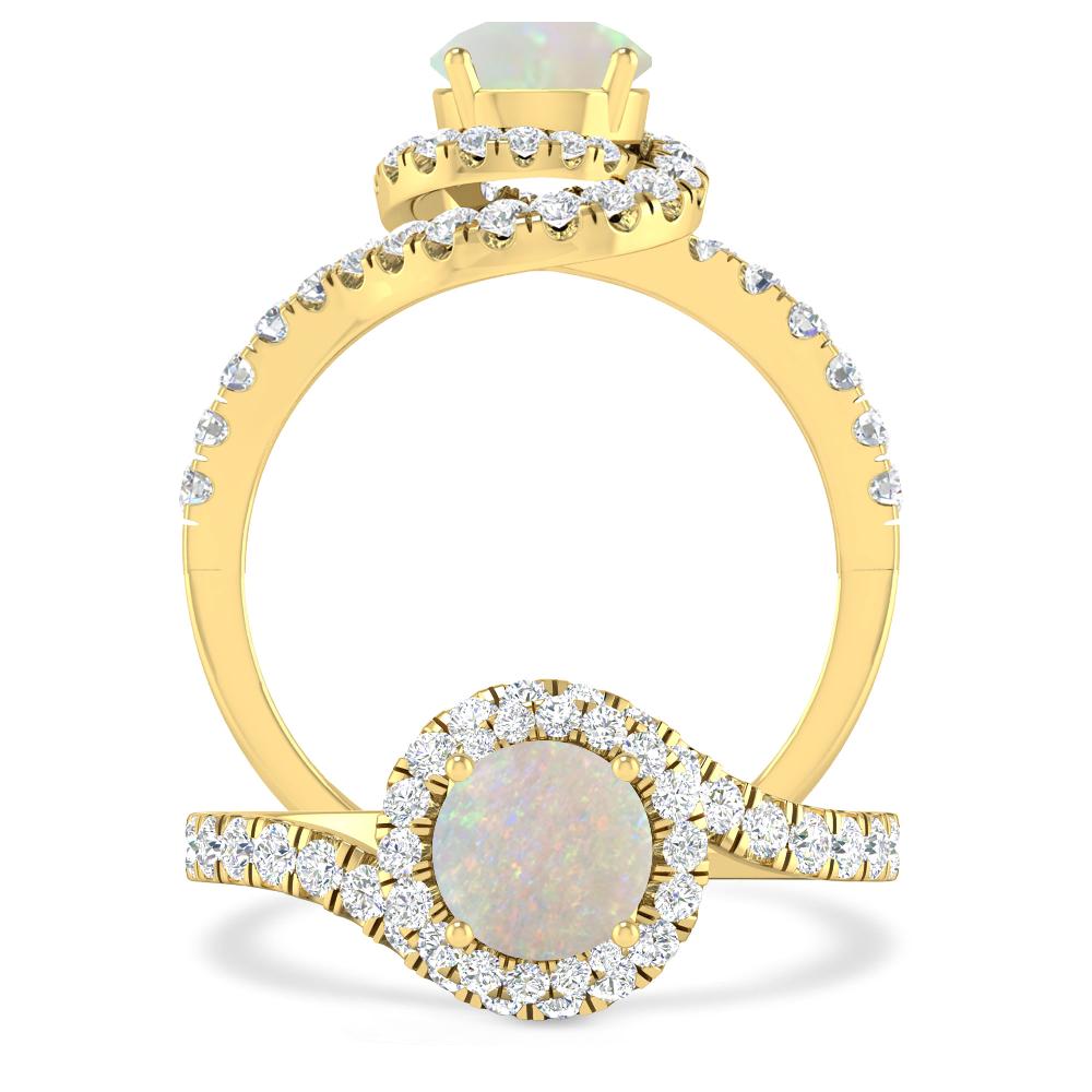 Yellow Gold - Opal