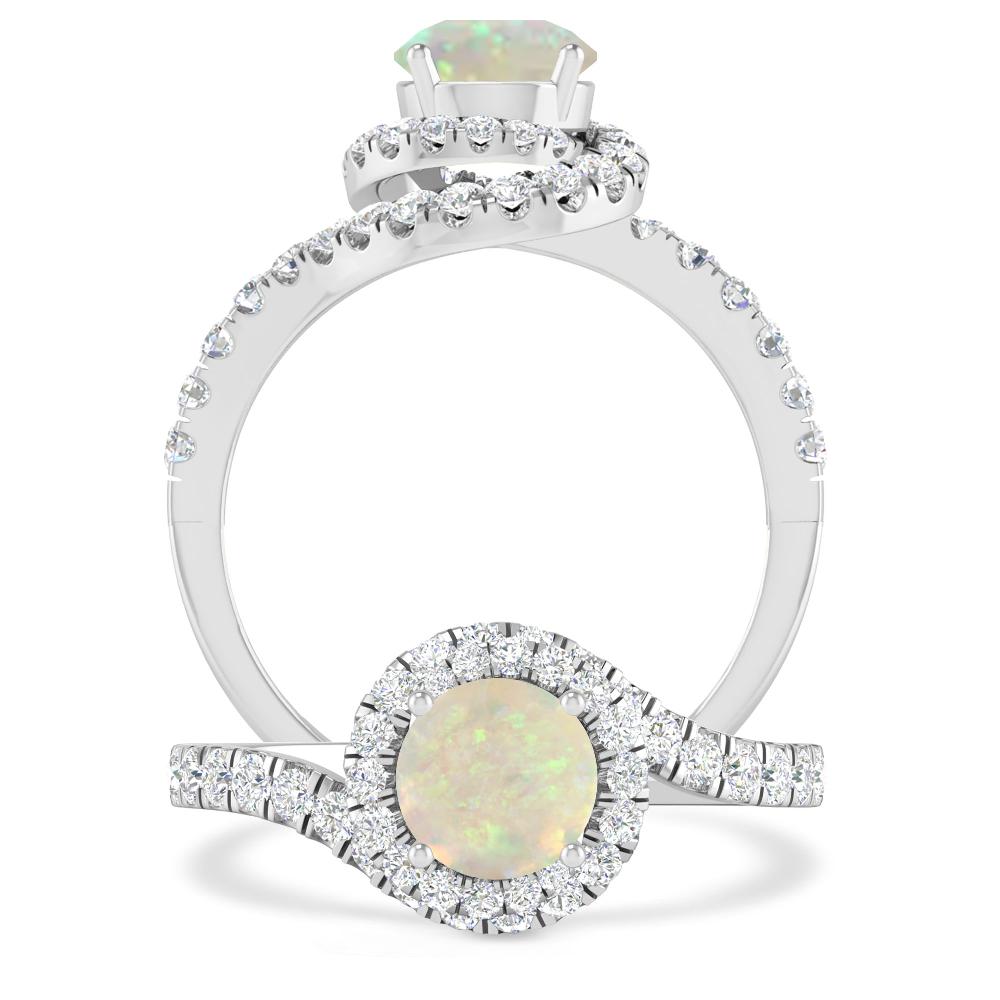 White Gold - Opal