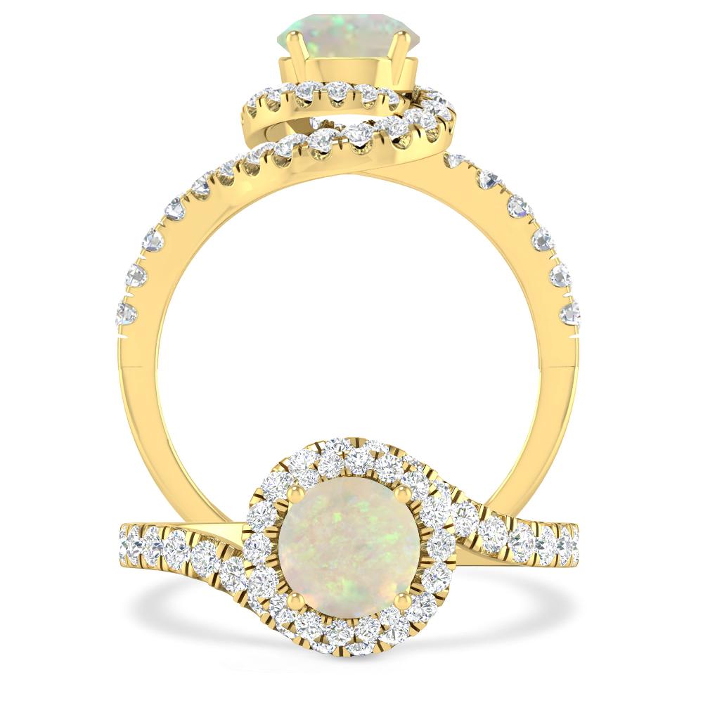 Yellow Gold - Opal