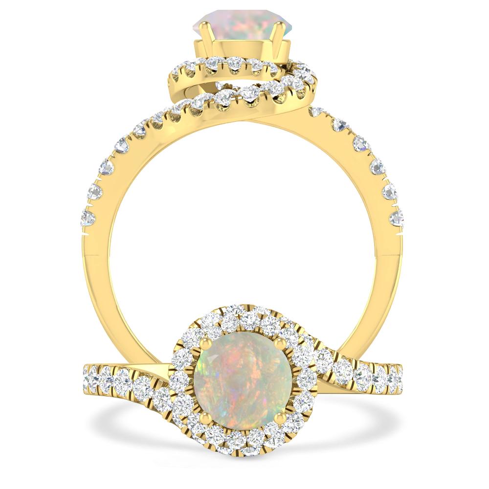 Yellow Gold - Opal