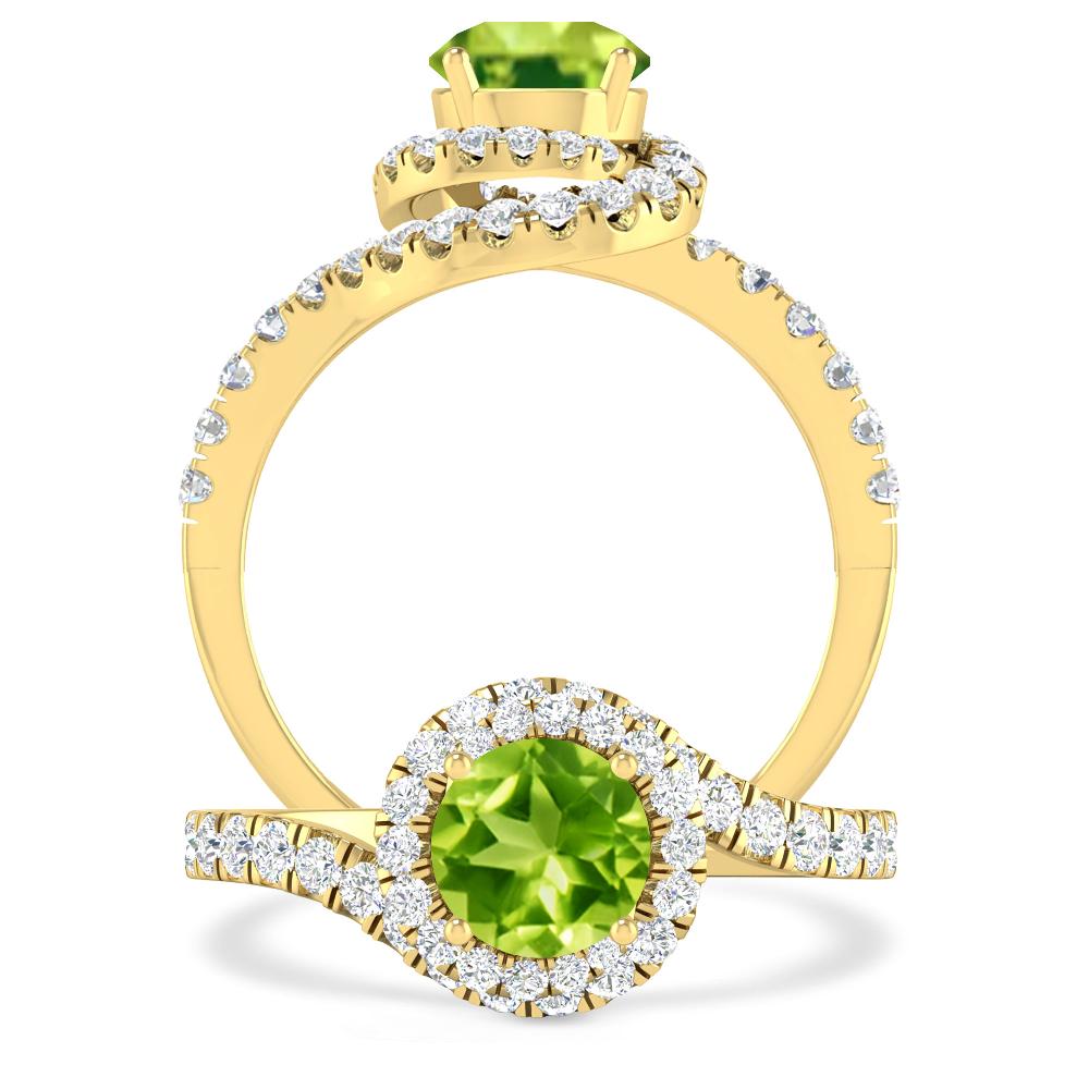 Yellow Gold - Peridot