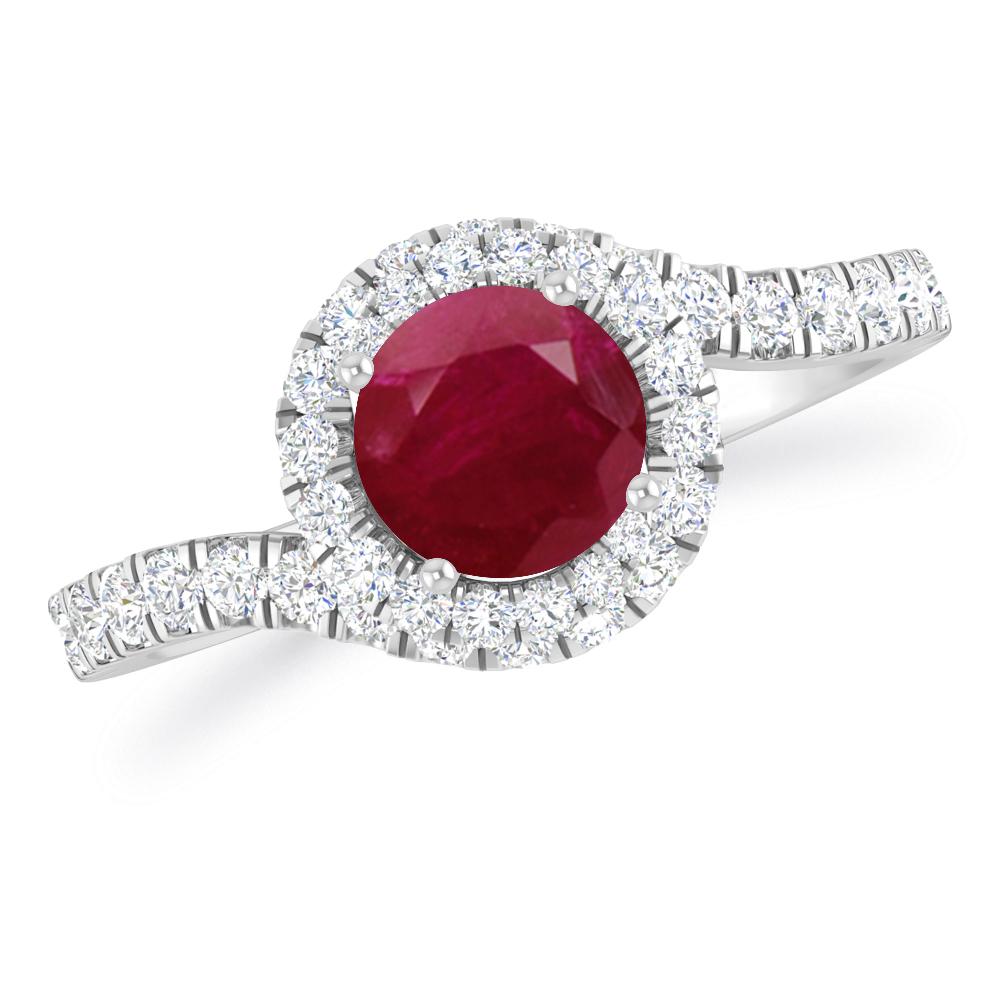 White Gold - Ruby