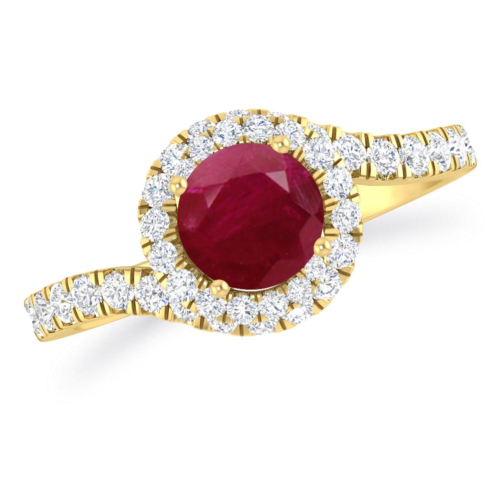 Yellow Gold - Ruby