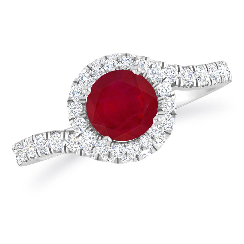 White Gold - Ruby