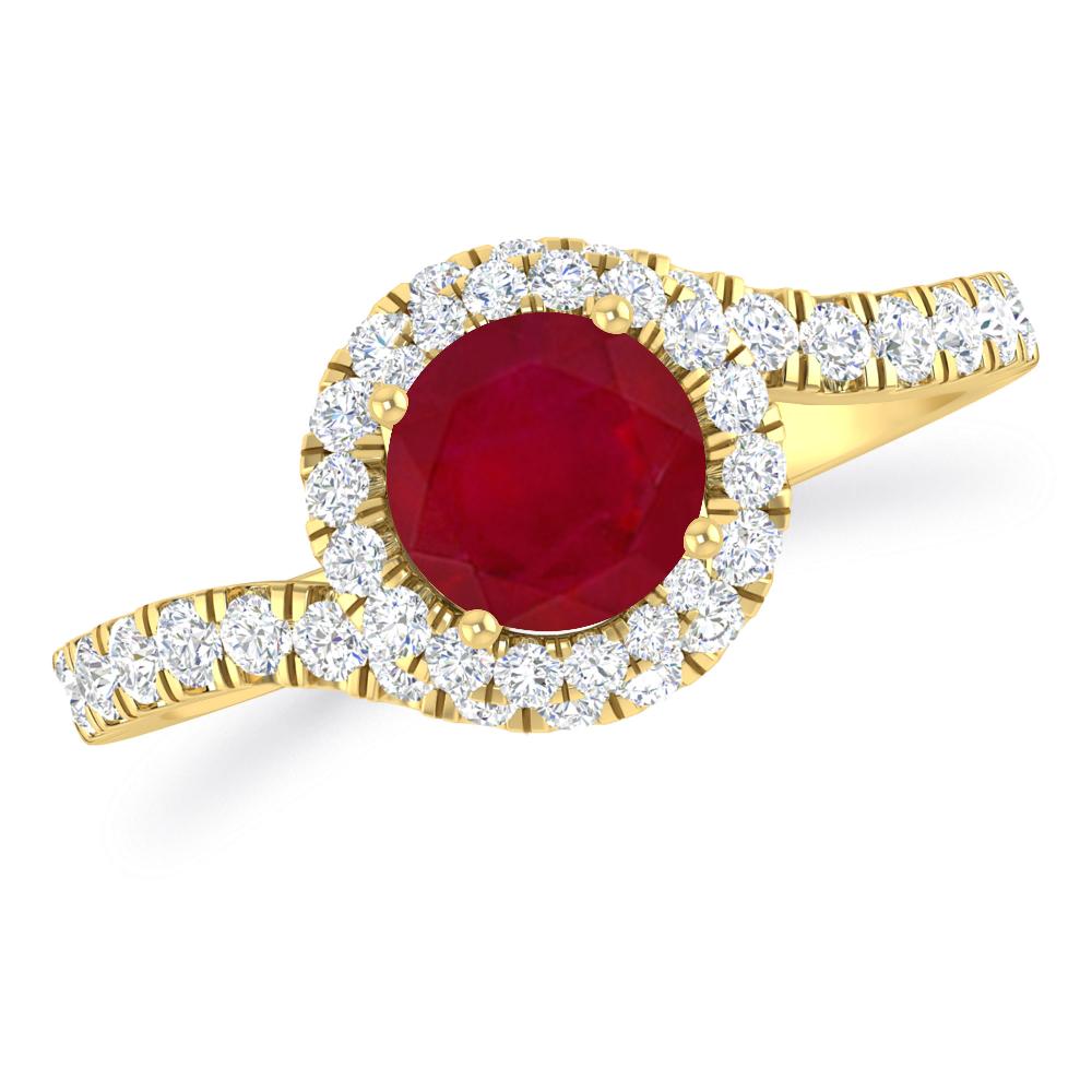 Yellow Gold - Ruby