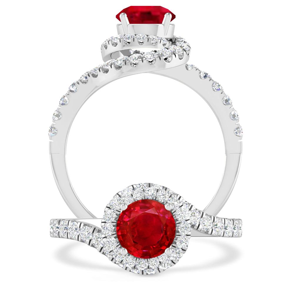 White Gold - Ruby