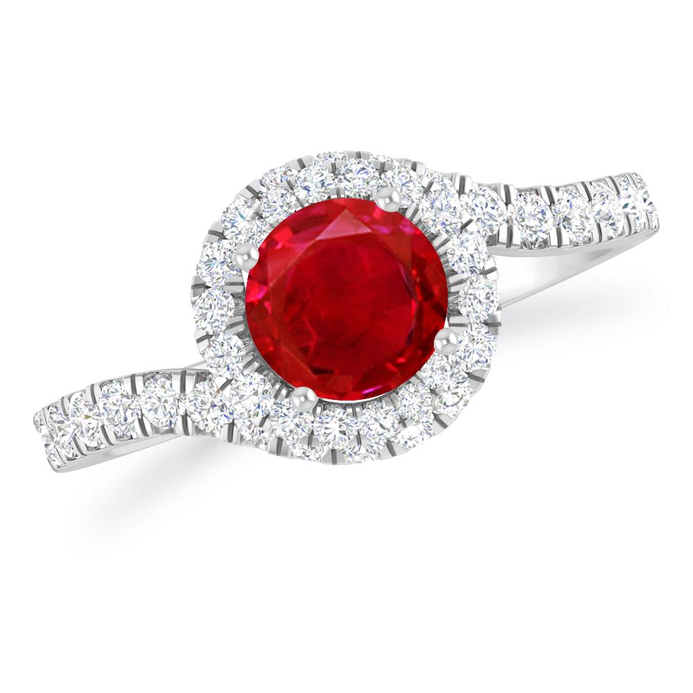 White Gold - Ruby