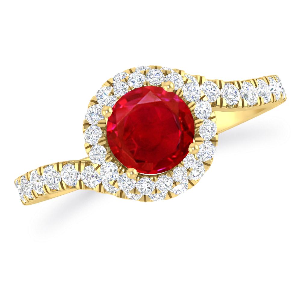 Yellow Gold - Ruby