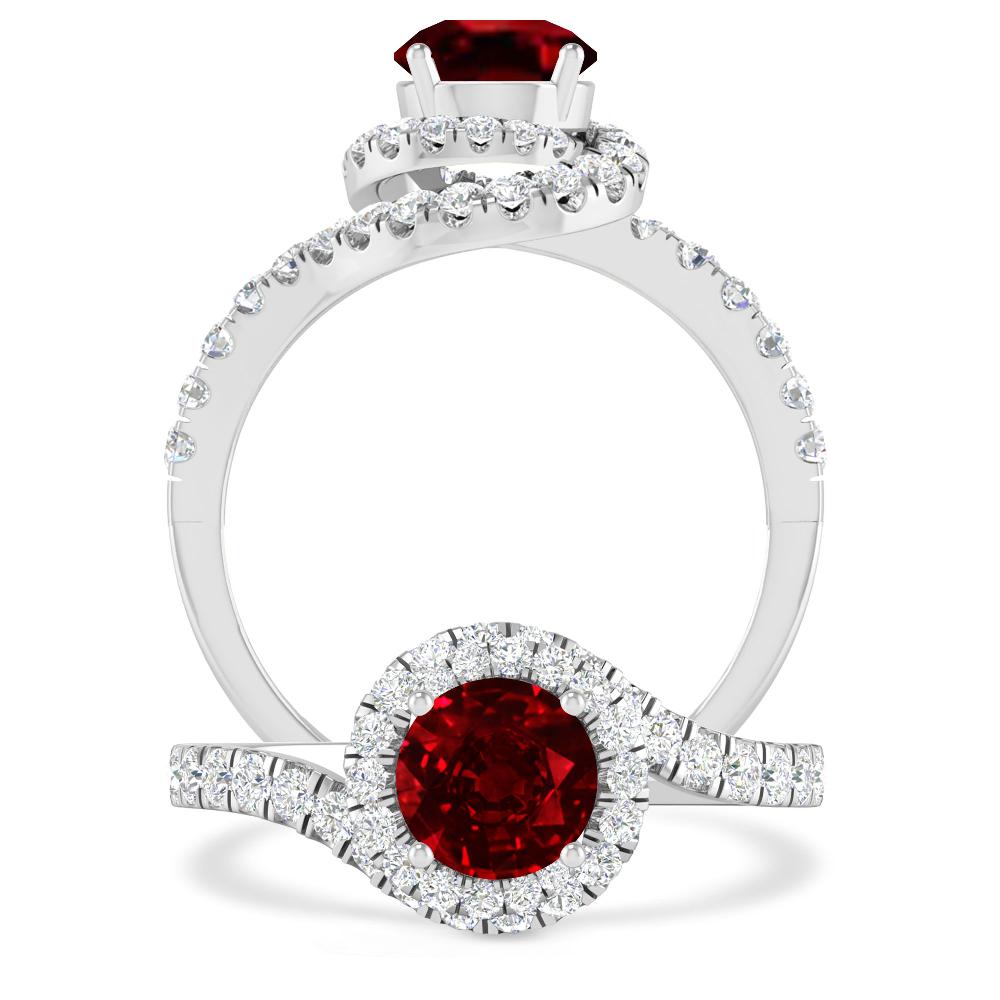 White Gold - Ruby