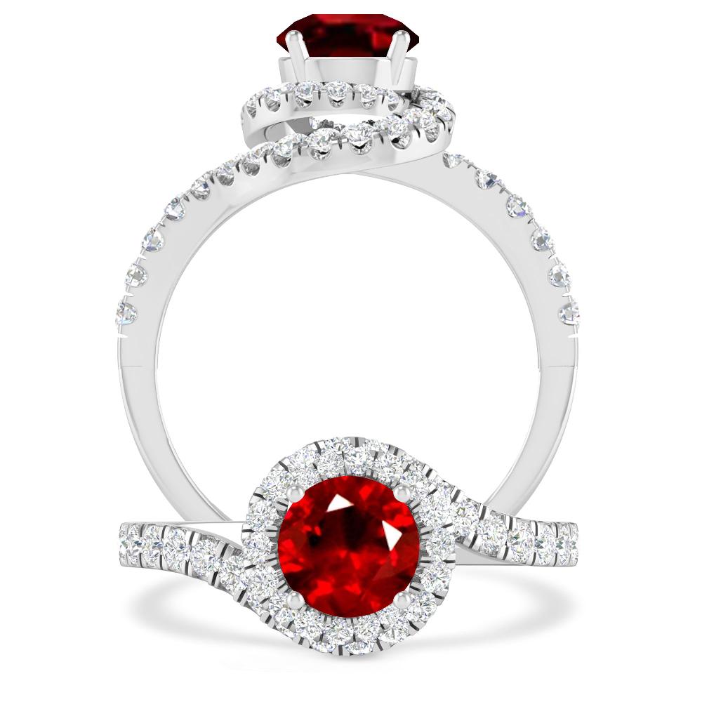 White Gold - Ruby