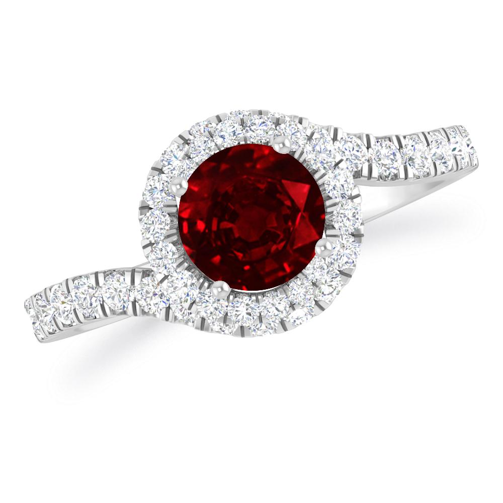 White Gold - Ruby