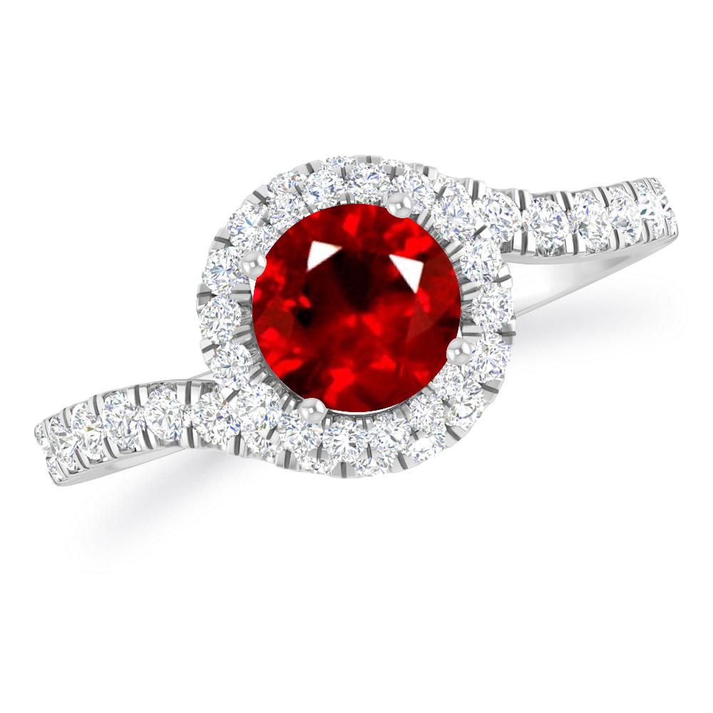 White Gold - Ruby