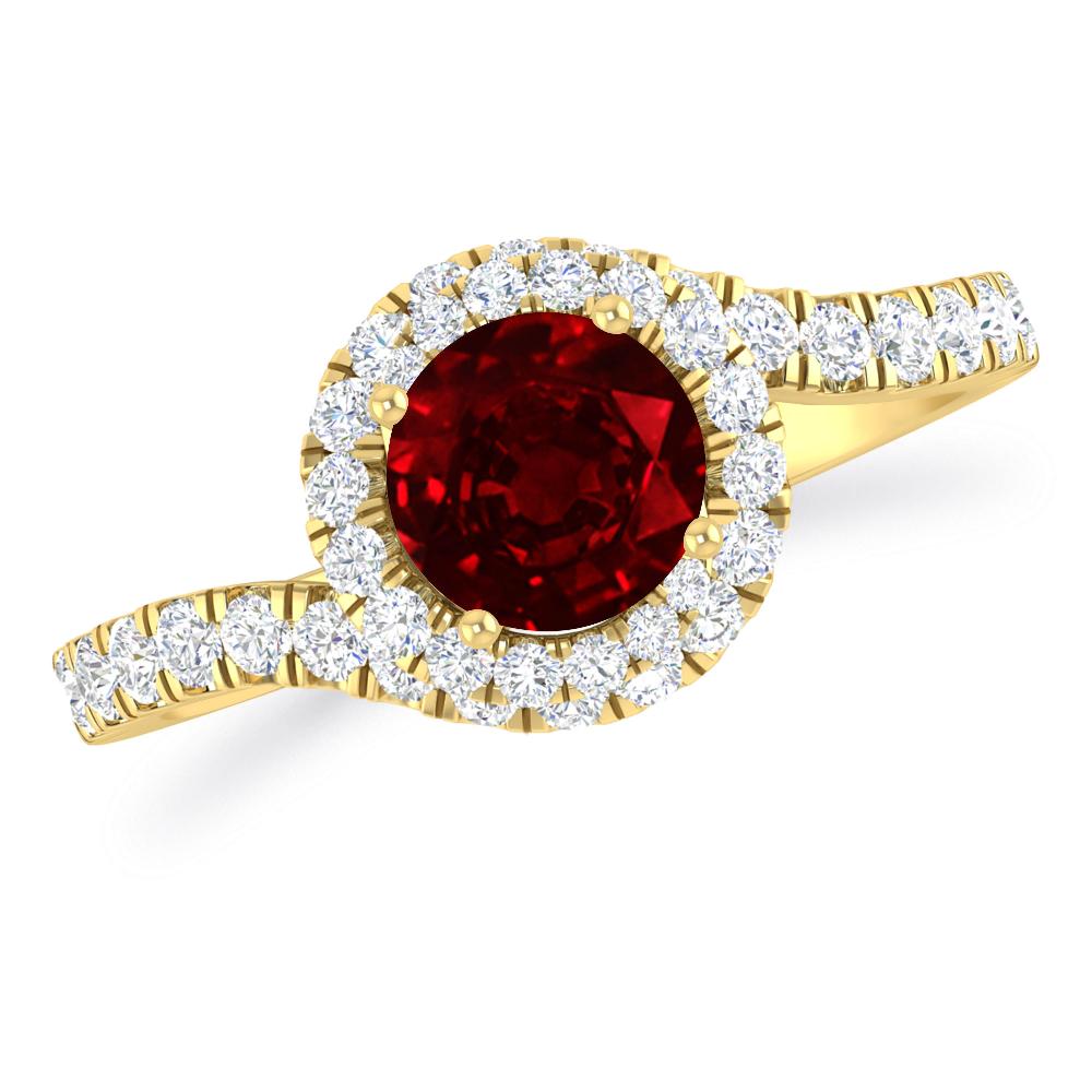 Yellow Gold - Ruby