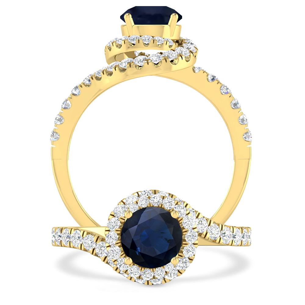 Yellow Gold - Sapphire